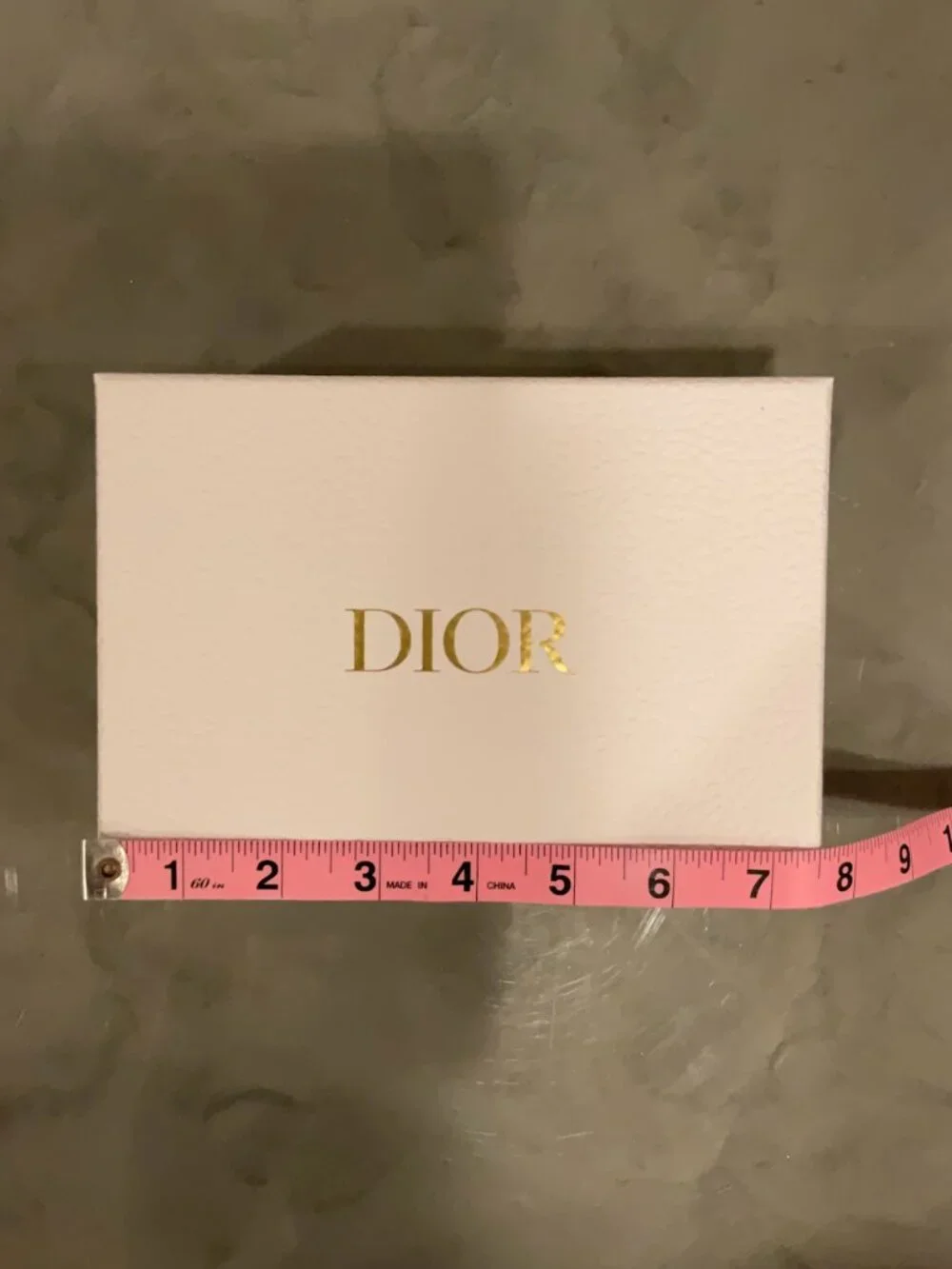 Authentic Dior White Textured Gift Storage Box 7.5
